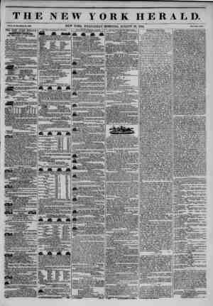  THE NEW YORK HERALD. Vol. X., No. *4311? Whole Ho. 3831/. NEW YORK, WEDNESDAY MORNING, AUGUST 28, 1844. Price Two Cent*. THE