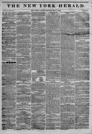  THE NEW YORK HERALD. Vol. XII, No. 13 7?Whole No. 4350. NEW YORK, MONDAY MORNING, MAY 18, 1846. Pika Two C?ata* THE NEW YORK