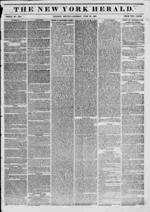  THE NEW YORK HERALD. WHOLE NO. 6824. MORNING EDITION?MONDAY, JUNE 30, 1851. PRICE TWO CENTS. AMU8KMENTS. aUOWEKV TEliTtl-BOin