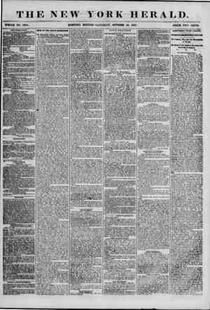  THE NEW YORK HERALD. WHOLE NO. 6985. MORNING EDITION?SATURDAY", OCTOBER 13, 1855. PRICE TWO CENTS. NEW PVBtlC'ATlOM. ^...