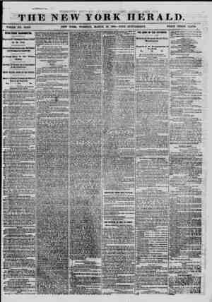  THE ir EW YORK HERALD. WHOLE NO. 10,055. NEW YORK, TUESDAY, MARCH 29, 1864-WITH SUPPLEMENT. NEWS FROM WASHINGTON. ( Departure