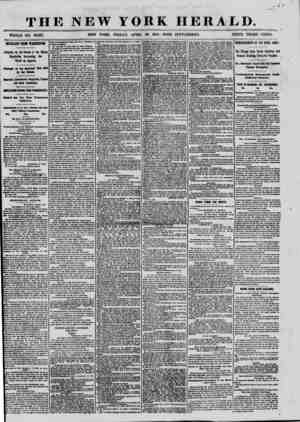  THE NEW YORK HERALD. 'r " ' "" WHOLE NO. 10,087. NEW YORK, FRIDAY, APRIL 29, 1864.-WITH SUPPLEMENT. . PRICE THREE CENTS....