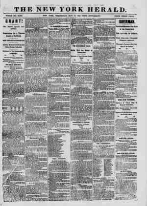  THE NEW YORK HERALD. WHOLE NO. 10,106. NEW YORK, WEDNESDAY, MAY 18, 1864.-WITH SUPPLEMENT. PRICE THREE CENTS. GRANT! Tbe...