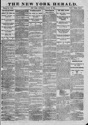  THE NEW Y OK K HERALD. tfHOLH NO. 1.0,192. NEW YORK, SATURDAY, AUGUST 13, 1864. PRICE THREE CENTS. KEY/8 FKOftr NEW 0RLEAN8.
