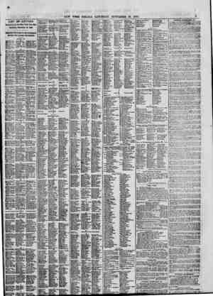  LIST OF LETTERS Remaining In the New York Post Office Saturday. September 10, 1864. Officially Published in the Newspaper...