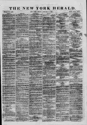  THE NEW YORK HERALD. WHOLE NO. 11,091. NEW YORK, FRIDAY. JANUARY 11. 1867. PRICE FOUR CENTS. ^ PBRfORtL. ULLBN.-BROTHER PRANK