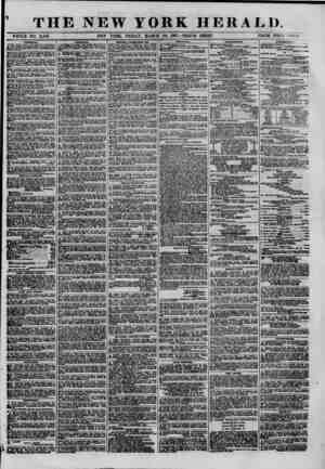  I THE NEW YORK HERALD. WHOLE~NO. 11,168. NEW YORK, FRIDAY, MARCH 29, 1867.-TRIPLE SHEET. PRICE FOUR Ctms" rasaoRik RION...