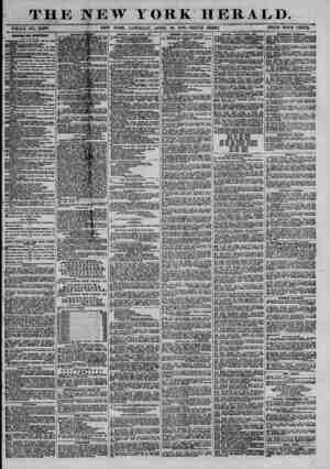  THE NEW YORK HERALD. WHOLE NO. 13,397. NEW YORK, SATURDAY, APRIL 26, 1873.-TRIPLE SHEET. PRICE FOUR CENT& DULECTOftf FOR...