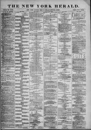  THE NEW YORK HERALD /Whole no. 13,412. NEW YORK, SUNDAY, MAY 11, 1873.?QUADRUPLE SHEET. PRICE FIVE CENTS. //k iibicwt w?...