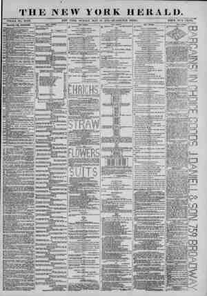  THE NEW YORK HERALD. WHOLE NO. 13.419. NEW YORK, SUNDAY, MAY 18, 1873.?QUADRUPLE SHEET. DIRECTORY FOR ADVERTISERS....