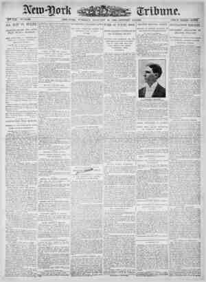 New York Tribune Newspaper January 16, 1900 kapağı