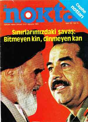 Nokta Dergisi 15 Ağustos 1983 kapağı