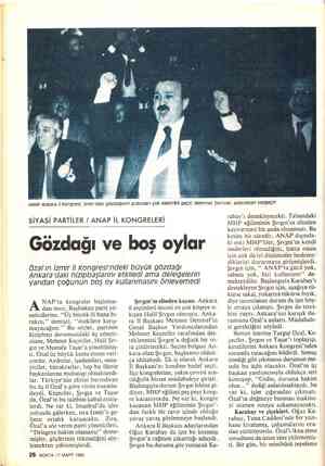  ANAP Ankara İl Kongresi, İzmir'deki gözdağının ardından çok elektrikli geçti, Mehmet Demirel, adaylıktan vazgeçti SIYASI...