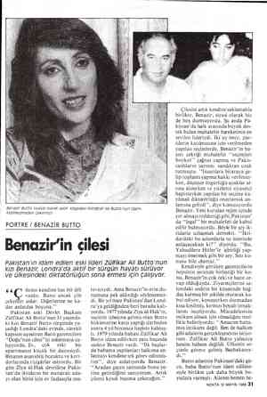  | dklanz, Benazir Butto siyasal olarak aktif. Köşedeki fotoğraf ise Butto'nun idamı kesinieşmeden çekilmişti PORTRE / BENAZİR