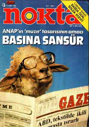 ANAP'in 'muzır' tasarısının amacı * BASINA SANSÜR...