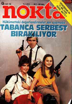 Nokta Dergisi 2 Mart 1986 kapağı