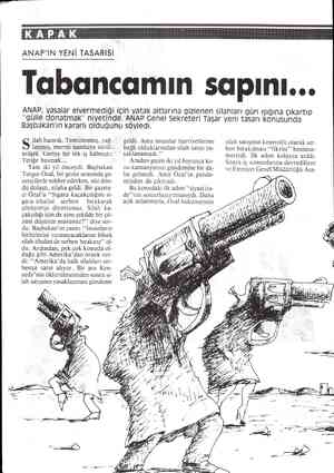  ANAP'IN YENİ TASARISI Tabancamın sapını... ANAP, yasalar elvermediği için yatak altlarına gizlenen silahları gün ışığına...