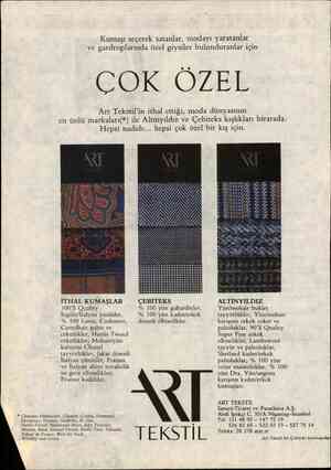  Kumaşı seçerek satanlar, modayı yaratanlar ve gardroplarında özel giysiler bulunduranlar için OK OZEE Art Tekstil'in ithal