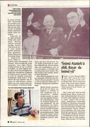  H KAPAK İnönü ve Bayar Cumhurbaşkanlığı'nda halef-selef olarak birbirlerini ağır biçimde suçlamışlardı ka bunu verirsen, halk
