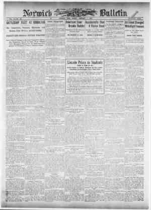 Norwich Bulletin Newspaper 1 Şubat 1909 kapağı