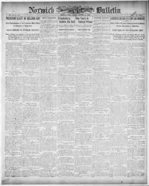 Norwich Bulletin Newspaper 2 Şubat 1909 kapağı