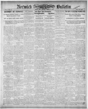 Norwich Bulletin Newspaper 10 Şubat 1909 kapağı