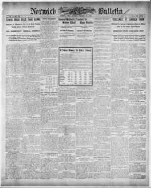 Norwich Bulletin Newspaper 13 Şubat 1909 kapağı