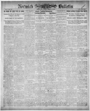 Norwich Bulletin Newspaper 18 Şubat 1909 kapağı