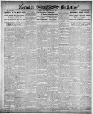 Norwich Bulletin Newspaper 4 Mart 1909 kapağı