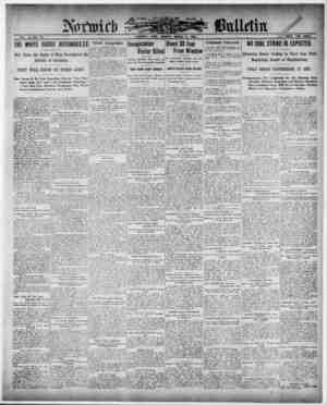 Norwich Bulletin Newspaper 8 Mart 1909 kapağı