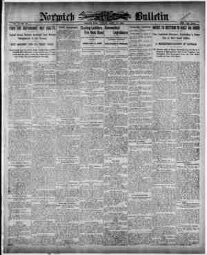 Norwich Bulletin Newspaper 11 Mart 1909 kapağı