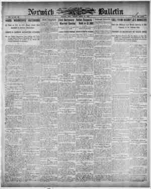 Norwich Bulletin Newspaper 16 Mart 1909 kapağı