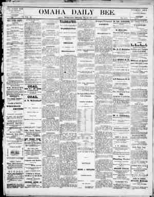 Omaha Daily Bee Newspaper March 19, 1873 kapağı