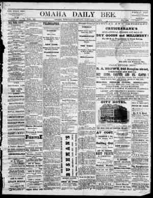 Omaha Daily Bee Newspaper January 6, 1874 kapağı