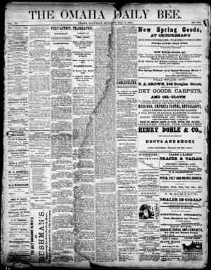 Omaha Daily Bee Newspaper May 2, 1874 kapağı