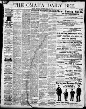 Omaha Daily Bee Newspaper May 25, 1874 kapağı