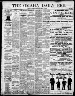 Omaha Daily Bee Newspaper May 28, 1874 kapağı
