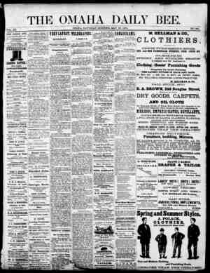 Omaha Daily Bee Newspaper May 30, 1874 kapağı
