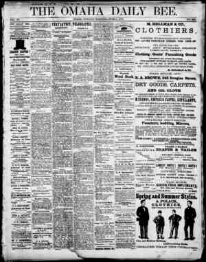 Omaha Daily Bee Newspaper June 9, 1874 kapağı