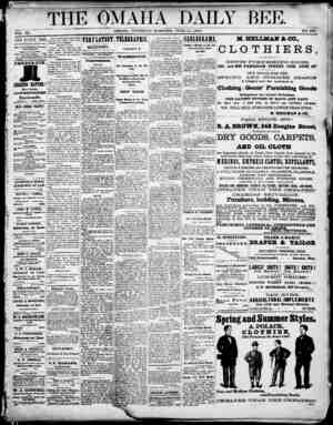Omaha Daily Bee Newspaper June 11, 1874 kapağı