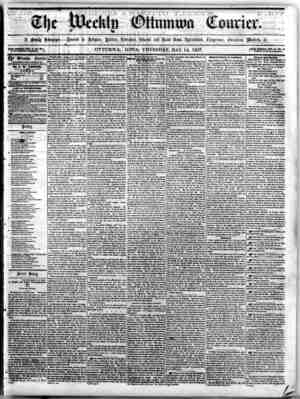 The Weekly Ottumwa Courier Newspaper May 14, 1857 kapağı