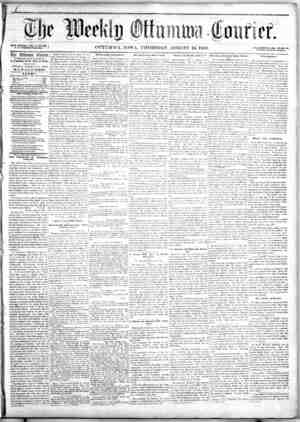 The Weekly Ottumwa Courier sayfa 1