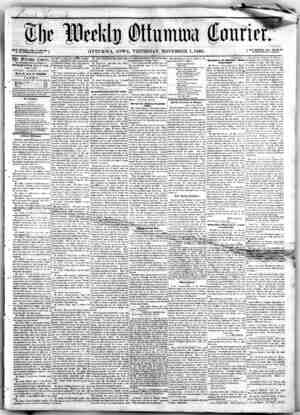 The Weekly Ottumwa Courier sayfa 1
