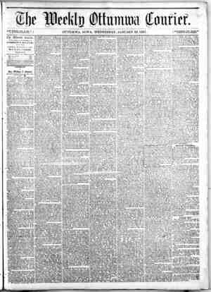 The Weekly Ottumwa Courier sayfa 1