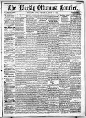 The Weekly Ottumwa Courier sayfa 1