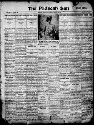 Paducah Sun Newspaper January 29, 1902 kapağı
