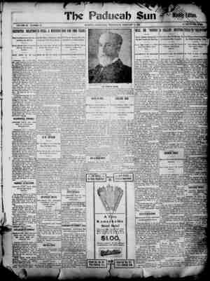 Paducah Sun Newspaper February 5, 1902 kapağı