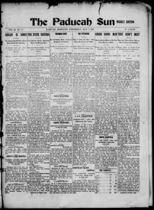 Paducah Sun Newspaper May 7, 1902 kapağı