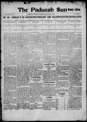 Paducah Sun Newspaper June 4, 1902 kapağı