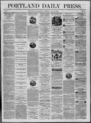 Portland Daily Press Newspaper July 10, 1862 kapağı